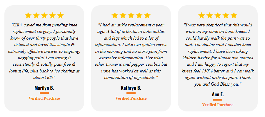 Golden Revive Plus Customer Reviews