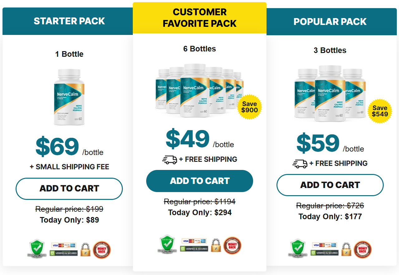 Nerve Calm Price Details